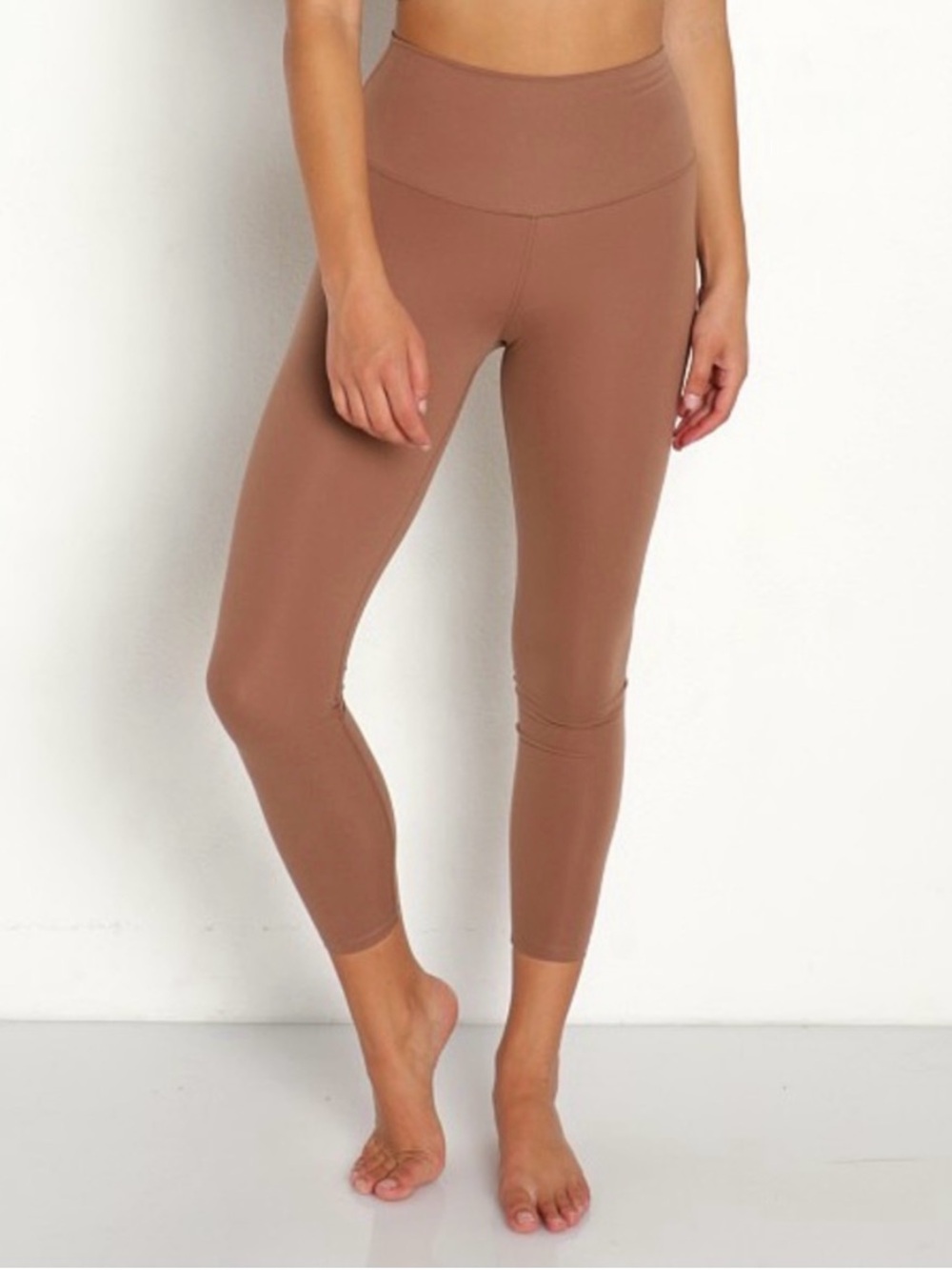Varley high waist brown/tan leggings size L NWOT.